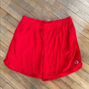 Champion Men’s Vibrant Red Athletic Shorts